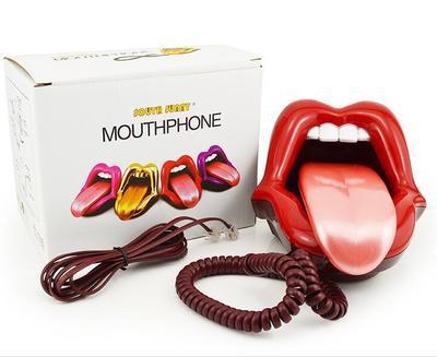 Teléfono Labios Rojos Sexy - Diseño Fashion Retro