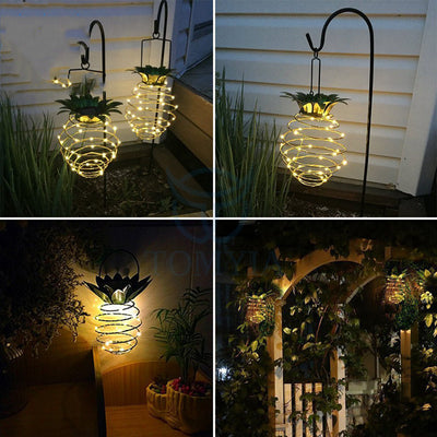 Luces Solares LED Decorativas Piña para Jardín - Iluminación Exterior Impermeable - Image 2