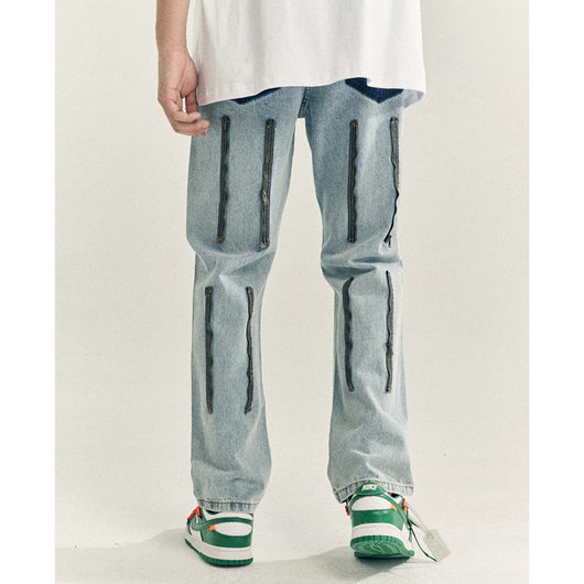 Jeans Rectos Bootcut Hip-Hop Street para Hombre - Image 4