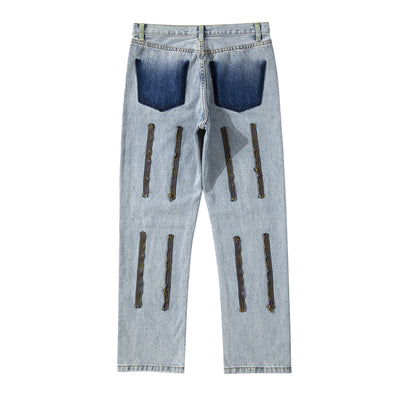 Jeans Rectos Bootcut Hip-Hop Street para Hombre - Image 6