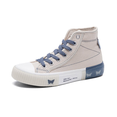 Zapatillas Canvas Altas Ulzzang Coreanas - Estilo Urbano Trendy para Mujer - Image 10