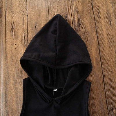 Conjunto de 2 Piezas para Niño: Playera sin Mangas con Capucha y Pantalón Camuflaje - Image 12