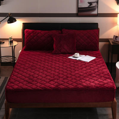 Funda Acolchada de Terciopelo Crystal para Cama Simmons - Protección Térmica y Antideslizante
