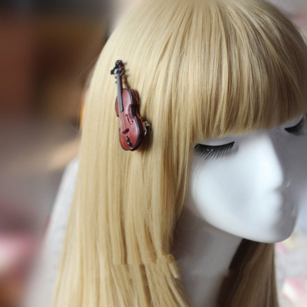 Pasador de Cabello Guitarra Estilo Soft Girl