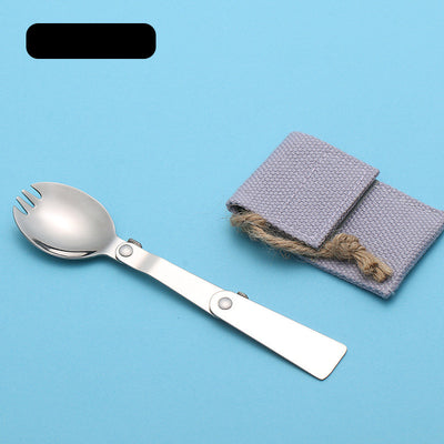 Cucharilla de Titanio Plegable para Camping - Utensilio Portátil 3 en 1 - Image 15