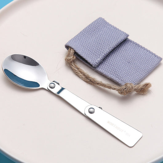 Cucharilla de Titanio Plegable para Camping - Utensilio Portátil 3 en 1 - Image 12