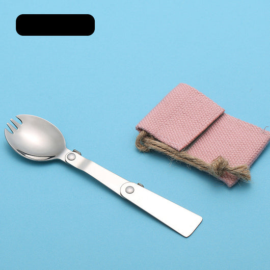 Cucharilla de Titanio Plegable para Camping - Utensilio Portátil 3 en 1 - Image 5