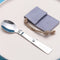 Cucharilla de Titanio Plegable para Camping - Utensilio Portátil 3 en 1