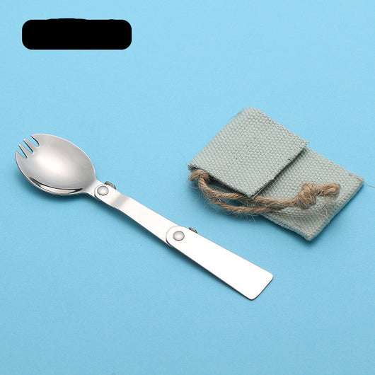 Cucharilla de Titanio Plegable para Camping - Utensilio Portátil 3 en 1 - Image 7
