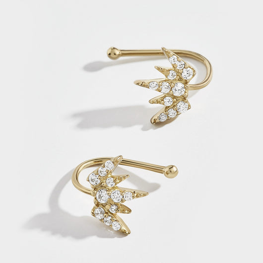 Aretes Efecto Goteo de Cristales - Conjunto de Tres Piezas - Image 2