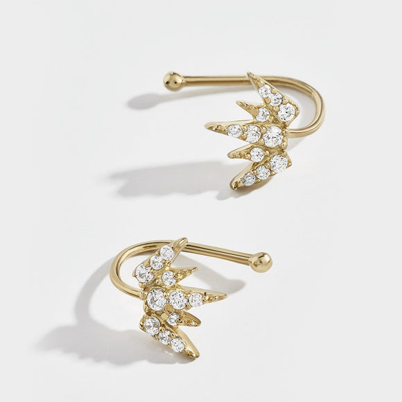 Aretes Efecto Goteo de Cristales - Conjunto de Tres Piezas