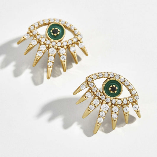 Aretes Efecto Goteo de Cristales - Conjunto de Tres Piezas - Image 3