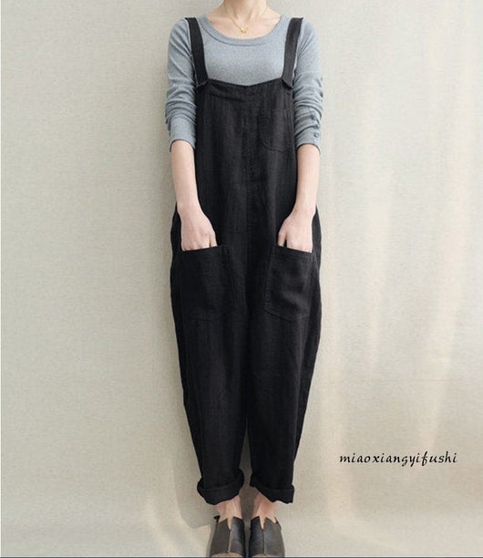 Pantalones Casuales de Lino y Algodón para Primavera y Verano - Talla Grande Transpirable - Image 8