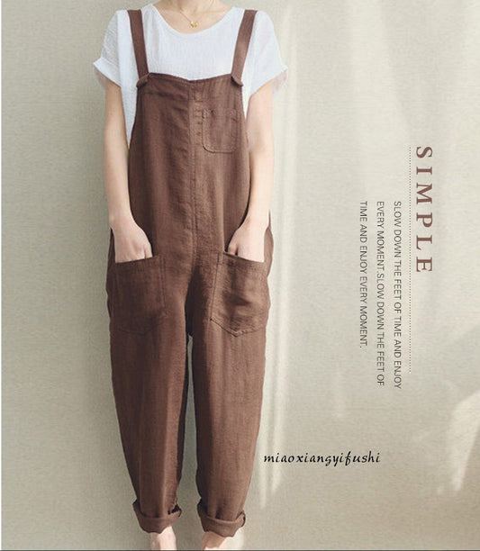 Pantalones Casuales de Lino y Algodón para Primavera y Verano - Talla Grande Transpirable - Image 2