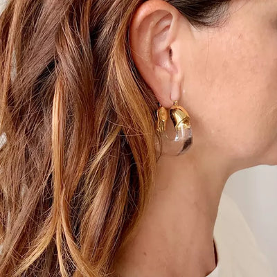 Aretes U Modernos de Resina Transparente - Diseño Exquisito y Personalidad - Image 9