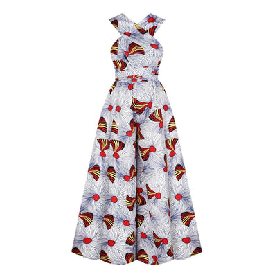 Jumpsuit Étnico Africano de Encaje para Verano - Image 9