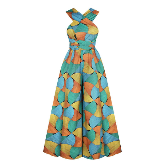 Jumpsuit Étnico Africano de Encaje para Verano - Image 2