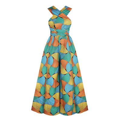 Jumpsuit Étnico Africano de Encaje para Verano - Image 2