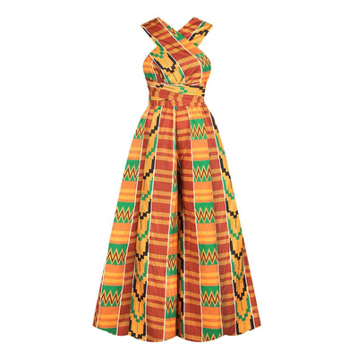 Jumpsuit Étnico Africano de Encaje para Verano - Image 3