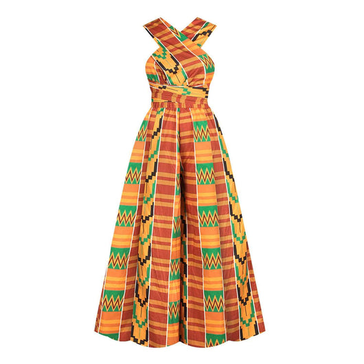 Jumpsuit Étnico Africano de Encaje para Verano - Image 3