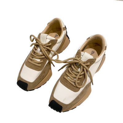 Zapatillas Deportivas Mujer de Cuero con Suela Gruesa - Blancas Clásicas - Image 3