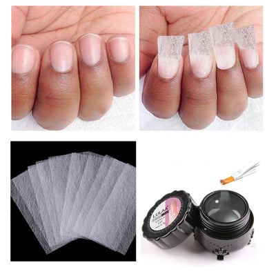 Extensiones de Uñas con Fibra de Seda - Sistema sin Papel con Pegamento Antiroturas - Image 4