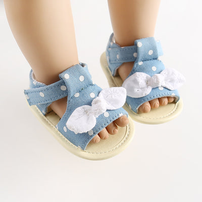 Sandalias Bebé con Moño - Zapatos de Suela Suave para Niños Pequeños - Image 3