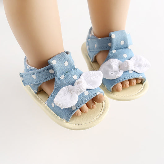 Sandalias Bebé con Moño - Zapatos de Suela Suave para Niños Pequeños - Image 3
