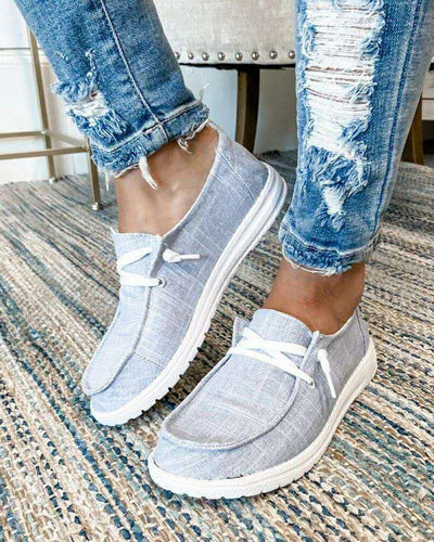Zapatos de Lona Cómodos Ultraligeros para Mujer Talla Grande - Image 5