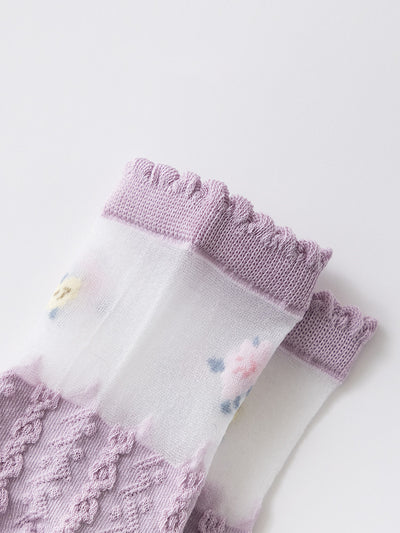 Calcetines Retro de Conejo Algodón Puro para Mujer - Largo Medio Primavera Verano - Image 21