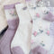 Calcetines Retro de Conejo Algodón Puro para Mujer - Largo Medio Primavera Verano