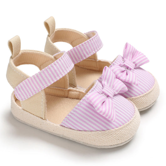 Zapatos Princesa para Bebé Niña 0-1 Año con Suela Suave y Moño