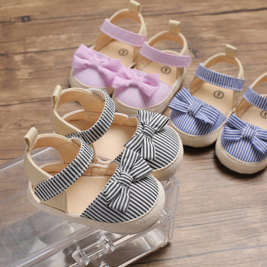 Zapatos Princesa para Bebé Niña 0-1 Año con Suela Suave y Moño - Image 4