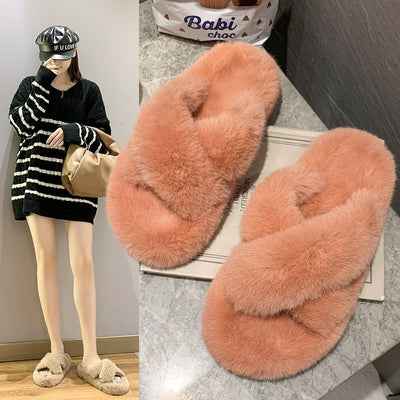 Pantuflas de Felpa Cruzadas para Mujer - Image 13
