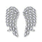 Brilliant Cubic Zirconia Angel Wings Stud Earrings For Women Girls Fashion Blanco Dorado Color Wedding Jewelry Blanco