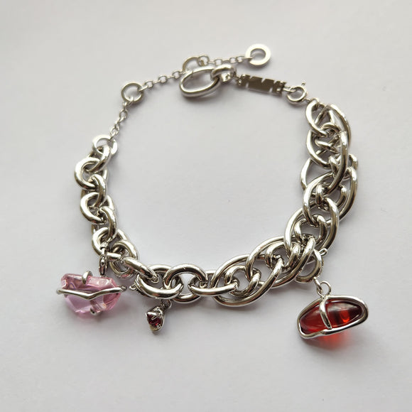 Pulsera Modular Flor de Durazno - Diseño Reorganizable