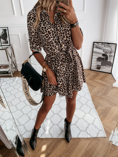 Vestido Corto Estampado para Mujer - Diseño Moderno y Versátil - Image 3