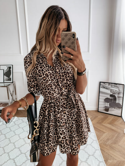 Vestido Corto Estampado para Mujer - Diseño Moderno y Versátil - Image 4