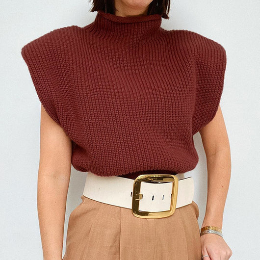 Suéter Cuello Alto Manga Corta para Mujer - Image 3