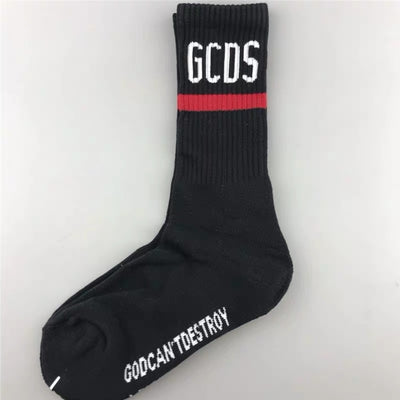 Calcetines Deportivos Altos de Algodón Puro con Letras - Image 16