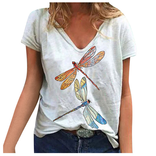 Playera Tie-Dye Cuello V para Mujer - Manga Corta - Image 2
