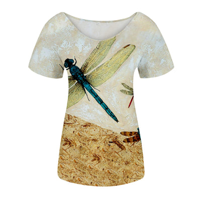 Playera Tie-Dye Cuello V para Mujer - Manga Corta - Image 5