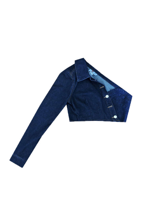 Chaqueta Vaquera Hombros Descubiertos Manga Larga - Comodidad y Estilo