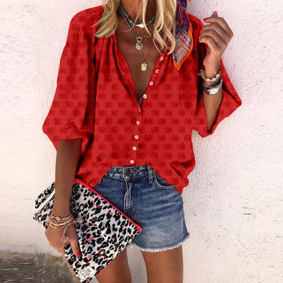Cardigan Blusa Estampado Multicolor Europeo y Americano