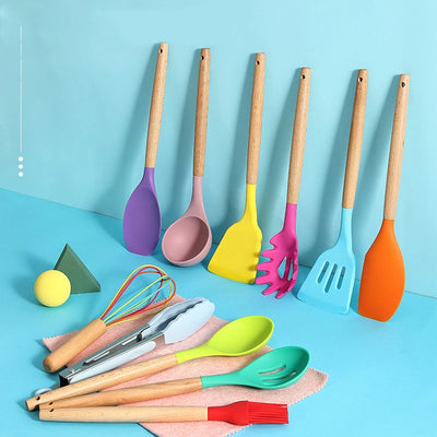 Set de Utensilios de Cocina en Silicona Resistente al Calor - Antiadherente y Duradero - Image 3