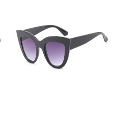 White cat-eye sunglasses with purple gradient lenses, featuring a retro and trendy style. - Image 11