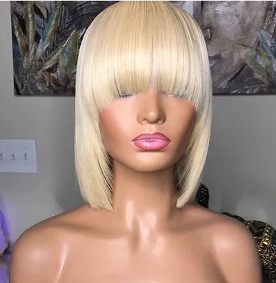 Peluca Bob Corto Liso para Mujer - Estilo Estudiante - Image 4