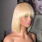Peluca Bob Corto Liso para Mujer - Estilo Estudiante