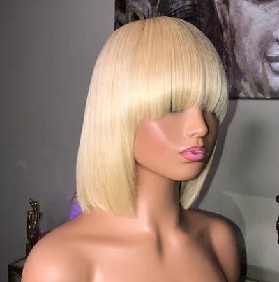 Peluca Bob Corto Liso para Mujer - Estilo Estudiante - Image 3