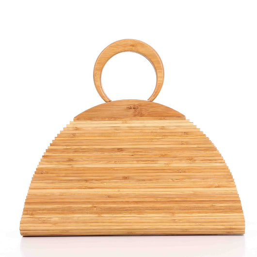 Bolso Clutch Tejido a Mano en Raíz de Bambú - Bolsa Natural Artesanal - Image 9